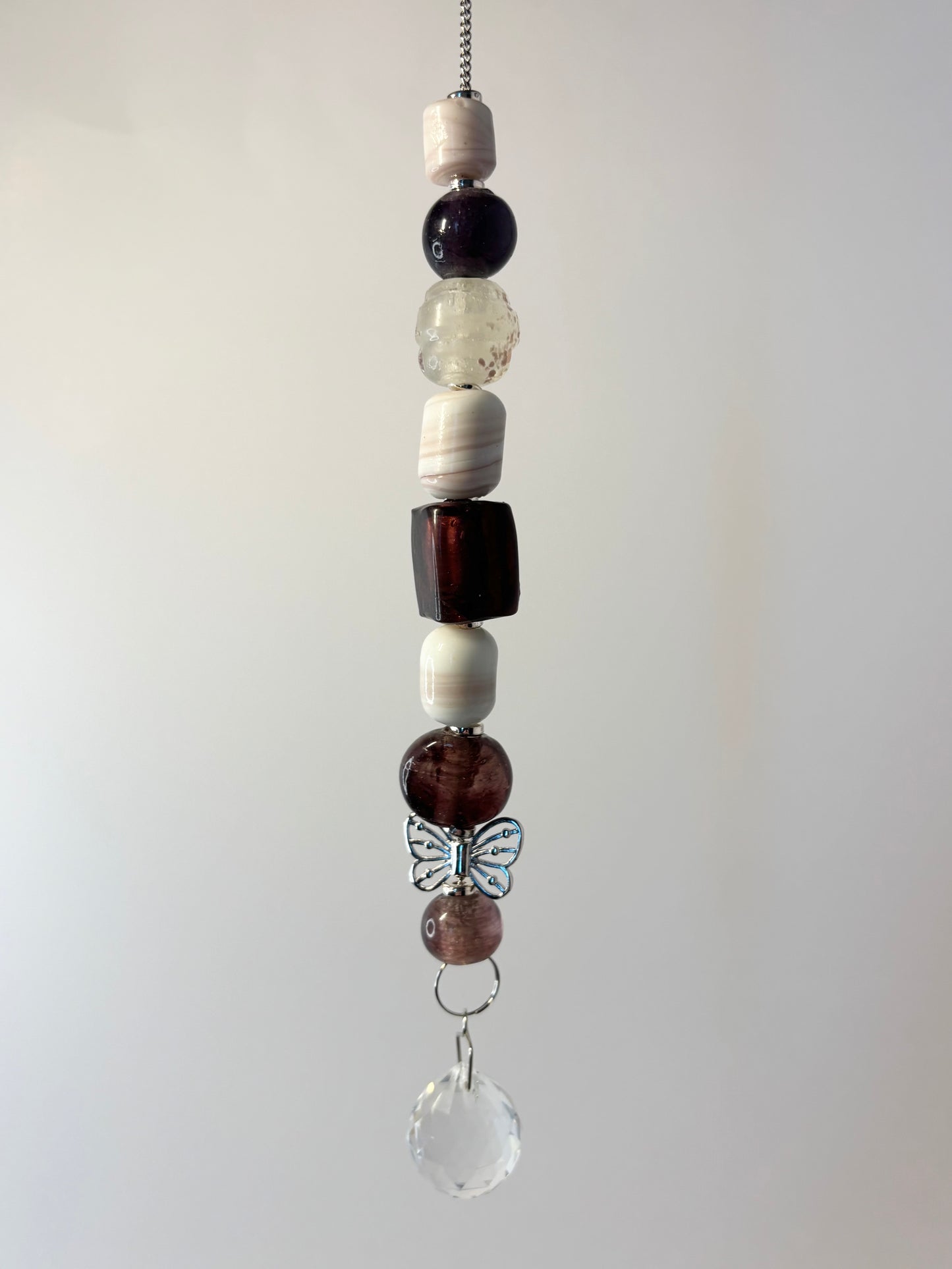 Single Strand with Purple & White, Butterfly