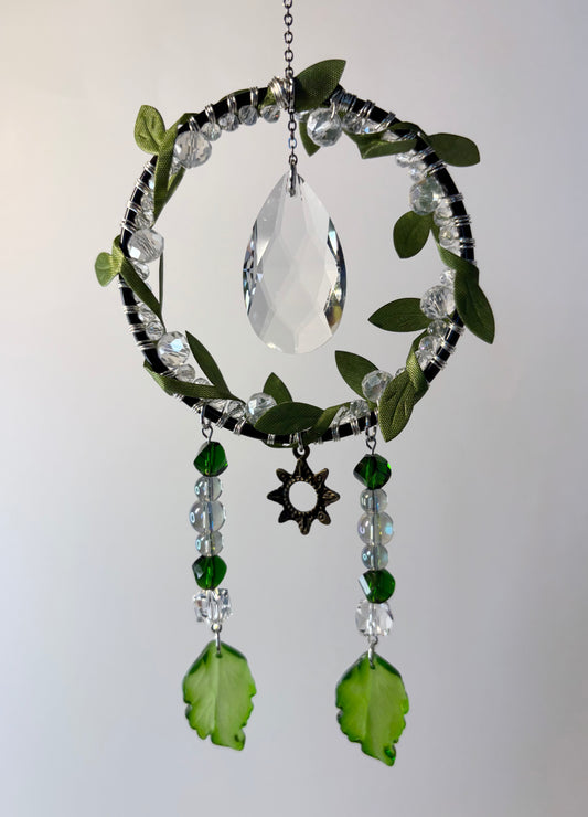 Black Round Wire Wrapped Beads, Ivy & Sun