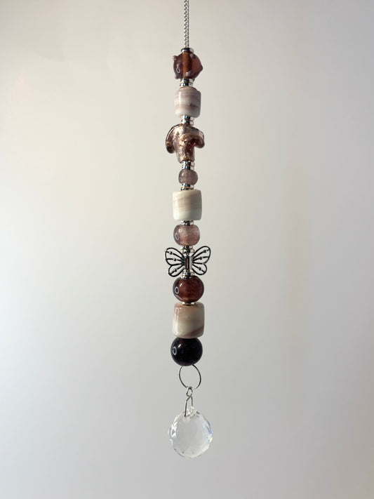 Single Strand with Mixed Purple, Butterfly