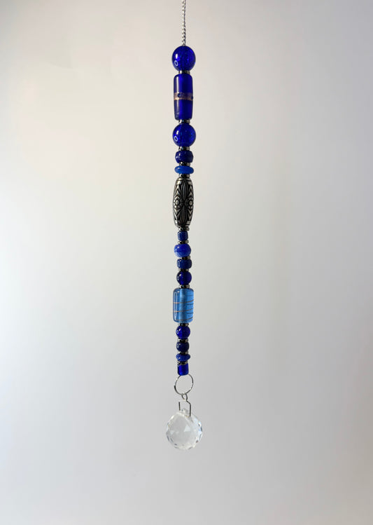 Single Strand with Dark Blue & Silver